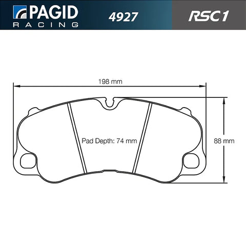 Pagid RSC1 - 4927 RACING BRAKE PADS Porsche