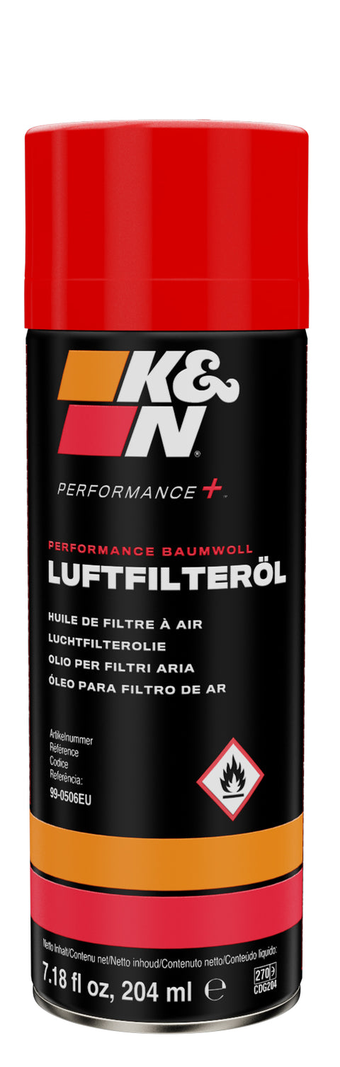 K&N Air Filter Oil - 7.18 fl oz/204 ml Aerosol - Non-US (99-0506EU)