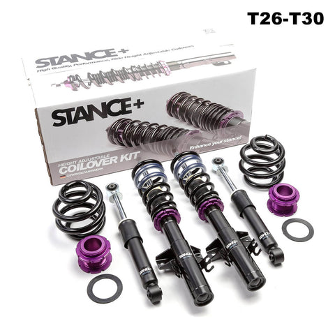 Stance+ Coilovers & Powerflex Adjustable Rear Arm Bush Kit VW Transporter T5/T6