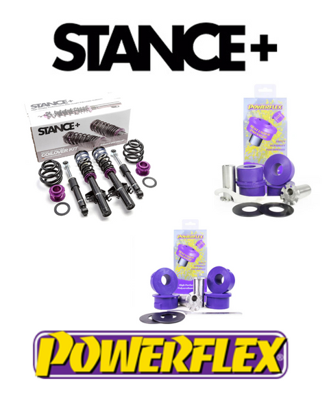 Stance+ Coilovers & Powerflex Adjustable Rear Arm Bush Kit VW Transporter T5/T6