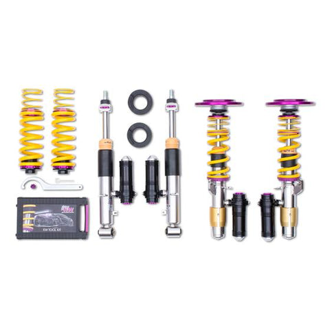 KW Coilover Suspension V3 Clubsport – BMW F30/F80 M3 & F32/F82 M4 2011–2020 (Incl. Top Mounts)