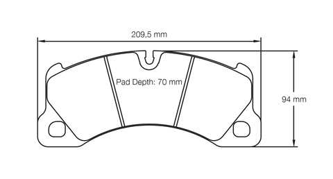 Pagid RSC1 4917 Ceramic Disc Front Brake Pads (on Back order)