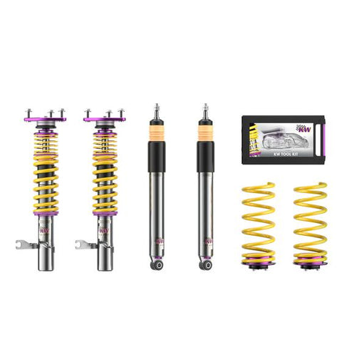 KW Coilover Suspension V3 Clubsport Inox – Track Performance with Top Mounts for BMW E93 M3 Convertible 2006–2013 (With EDC)