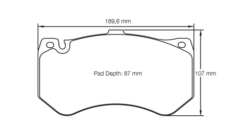 Pagid RSC1 - 8088 RACING BRAKE PADS Mercedes