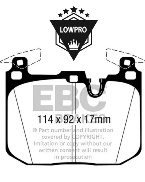 EBC Yellowstuff Performance Front Brake Pads – DP42360R For BMW M3 F80
