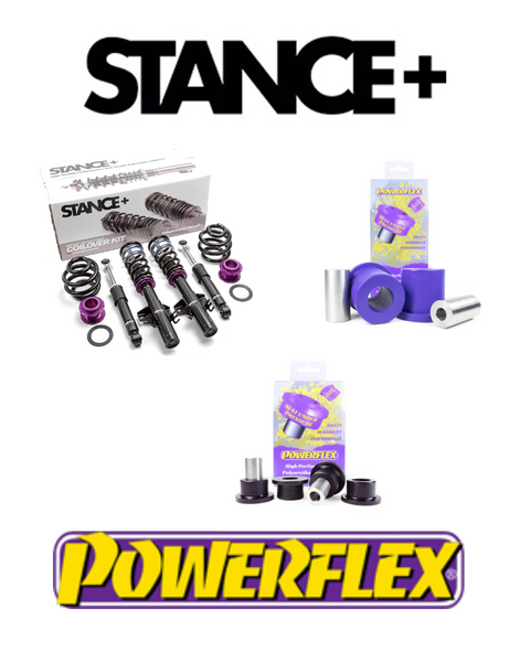 Stance+ Coilovers & Powerflex Non Adjustable Front Arm Bush Kit VW Transporter T5/T6