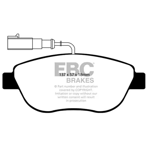 EBC Yellow Stuff DP41383/2R BRAKE PADS (Front)